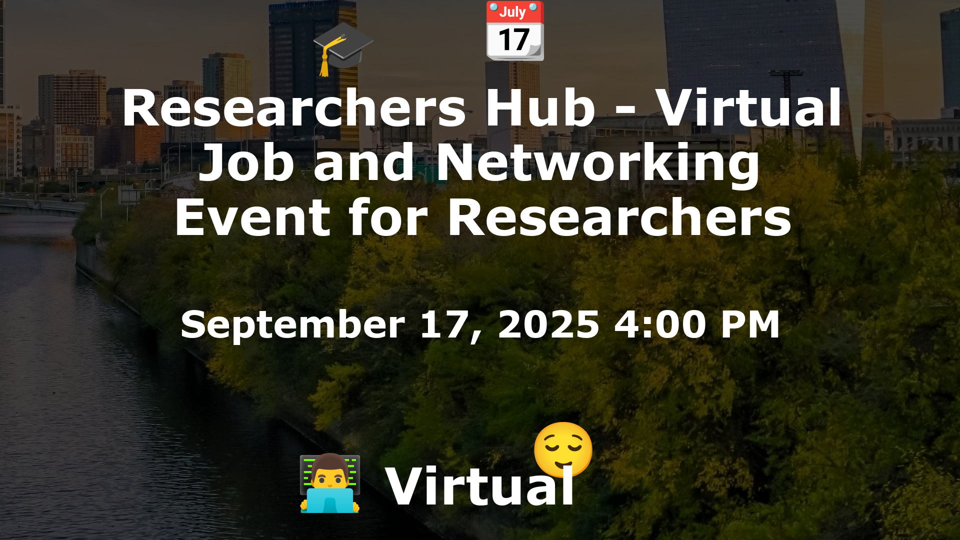 Researchers Hub - Virtual Job and Networking Event for Researchers event image